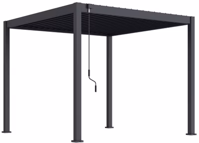 ROJA Bioklimatická pergola ECO 3x3 m, oceľ - voľne stojaca