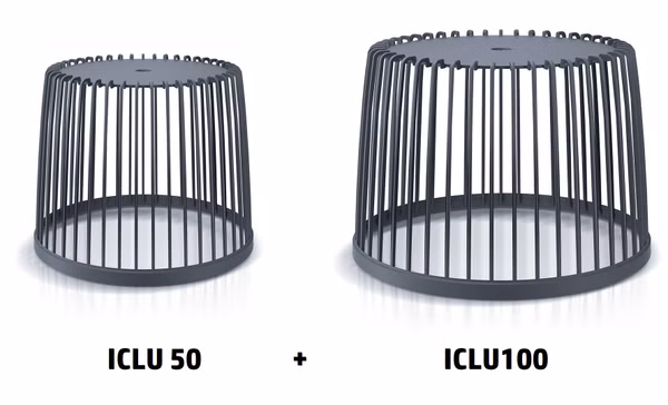 Sada 2 univerzálnych košov CLUBO 50+100 l - farba: antracitová