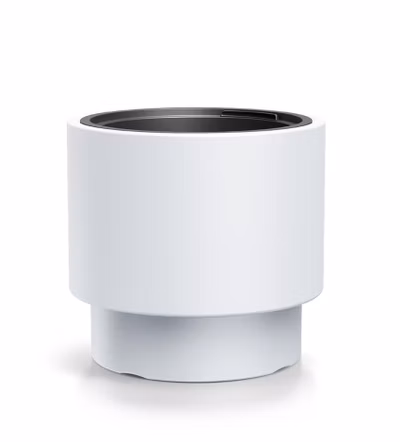 Kvetináč HEOS s vložkou 39,5 cm - farba: biela