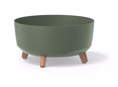 Kvetináč GRACIA LOW 38 cm - farba: zemito zelená