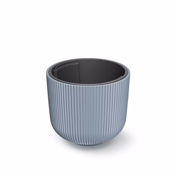 Kvetináč MILLY s vložkou 29,8 cm - farba: svetlosivá