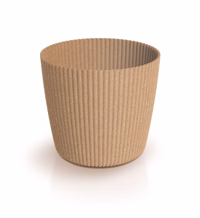 Kvetináč MILLY ROUND ECO WOOD 23,6 cm - farba: naturo ECO