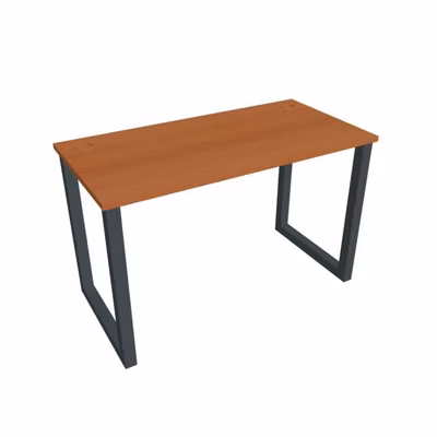 Pracovný stôl UNI O, 120x75,5x60 cm, čerešňa/čierna