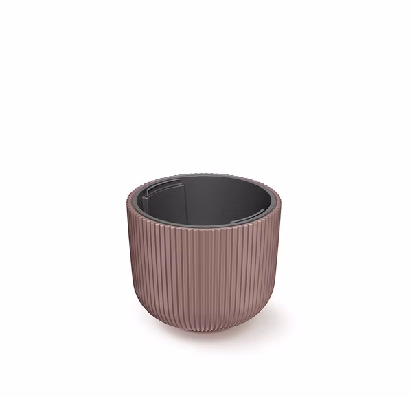 Kvetináč MILLY s vložkou 23,9 cm - farba: marsala