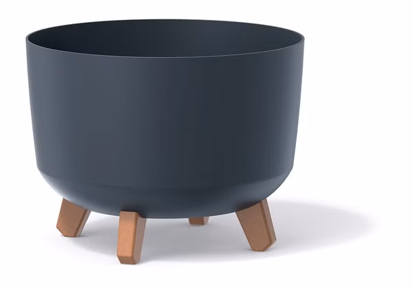 Kvetináč GRACIA 33,9 cm - farba: antracitová