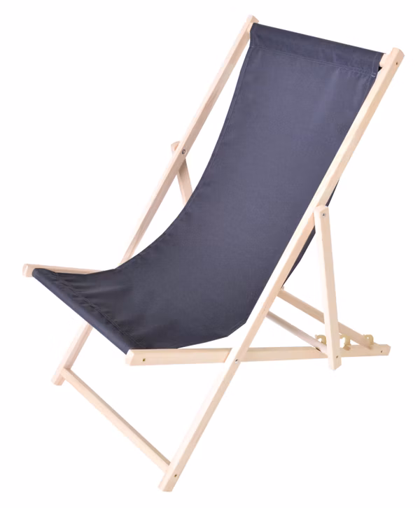 ROJA Bahama POLYESTER ležadlo drevené prírodné - GRAFIT