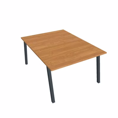 Pracovný stôl UNI A, 120x75,5x160 cm, jelša/čierna