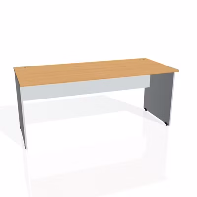 Pracovný stôl Gate, 180x75,5x80 cm, buk/sivý