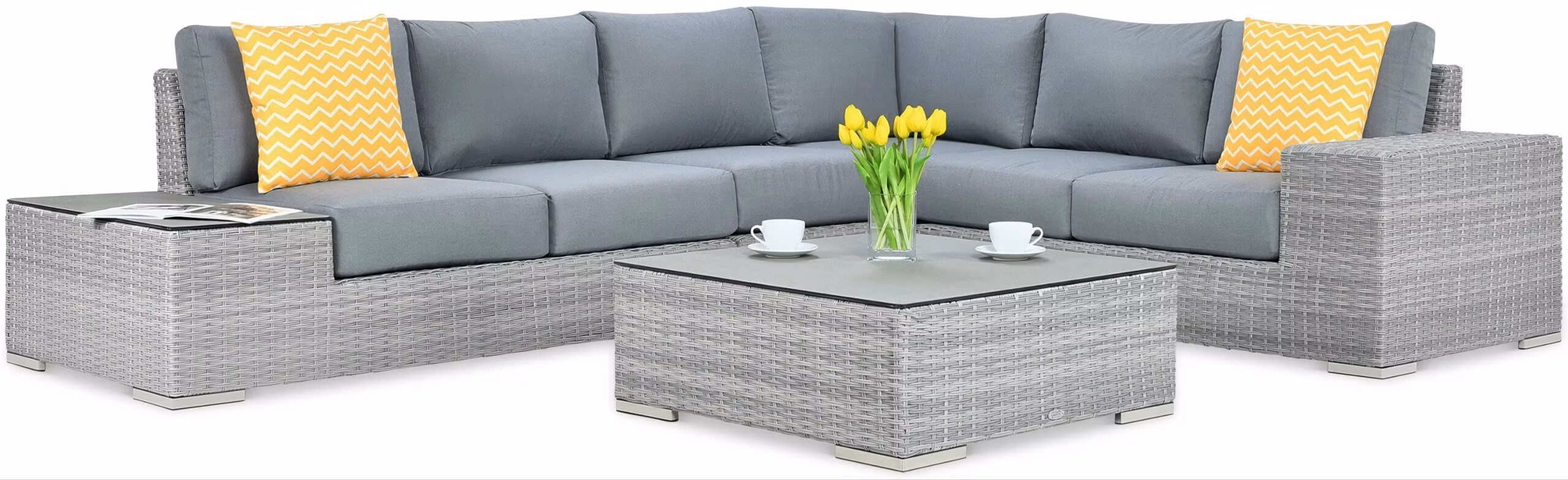 Focus AVOCADO 1+1 záhradná sedacia súprava, kamenná sivá 002645