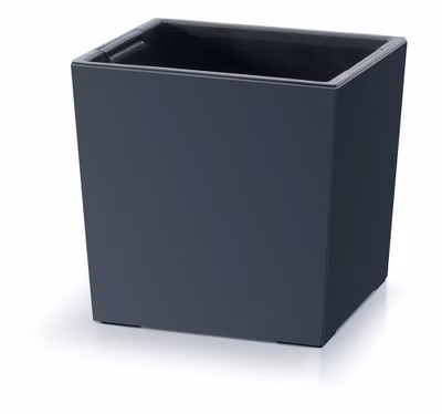 Kvetináč URBI SQUARE LOW s vložkou 30 cm - farba: antracitová