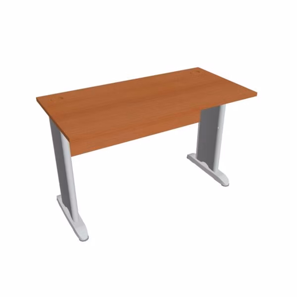 Pracovný stôl Cross, 120x75,5x60 cm, čerešňa/kov