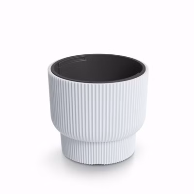 Kvetináč MILLY s vložkou 29,9 cm - farba: biela