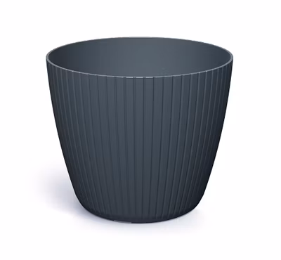 Kvetináč LAMIA 19,8 cm - farba: antracitová