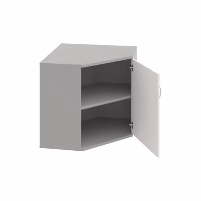 Policová skriňa Strong P, 80x76,8x40 cm, biela/sivá