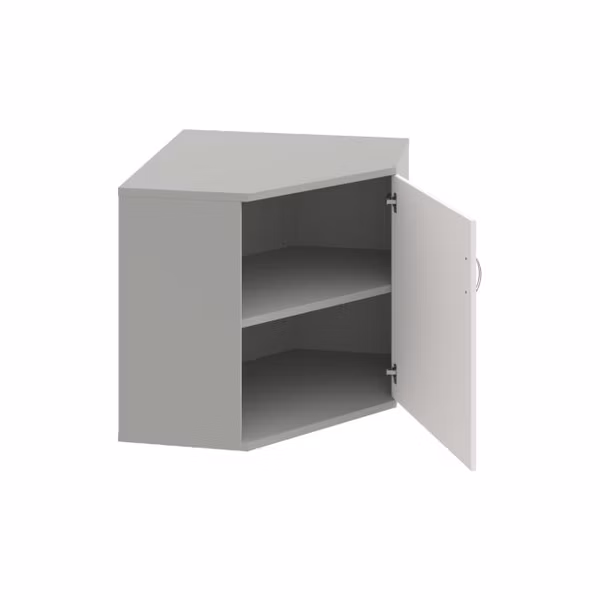 Policová skriňa Strong P, 80x76,8x40 cm, biela/sivá