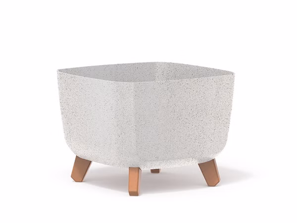 GRACIA SQUARE ECO WOOD 29 cm - farba: biela ECO