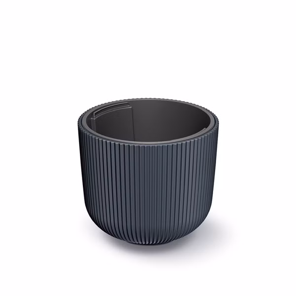 Kvetináč MILLY s vložkou 29,8 cm - farba: antracitová