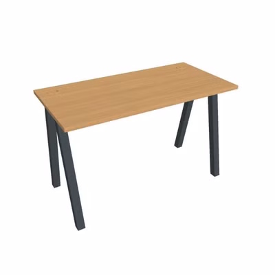 Pracovný stôl UNI A, 120x75,5x60 cm, buk/čierna