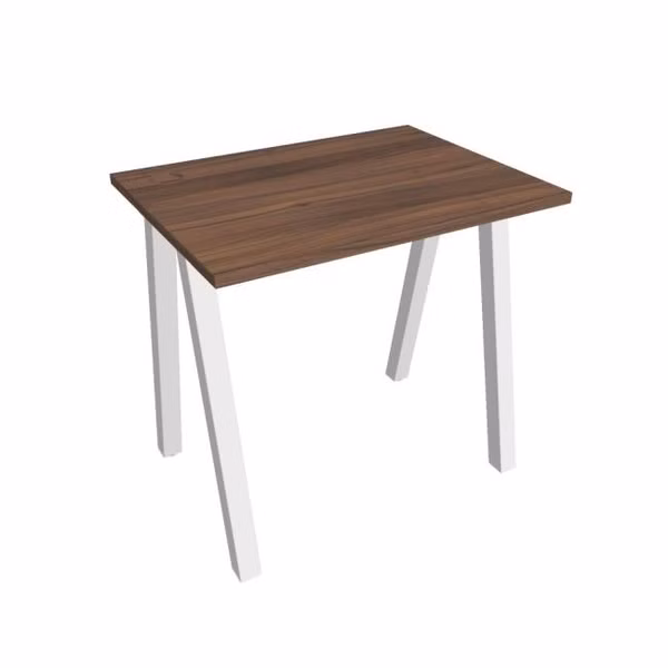 Pracovný stôl UNI A, 80x75,5x60 cm, orech/biela