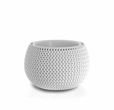 Kvetináč SPLOFY BOWL s vložkou 23,9 cm - farba: biela