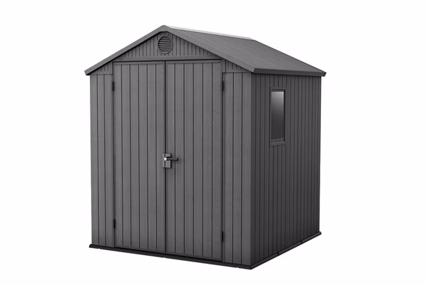 Záhradný domček Keter Darwin 6 x 6 šedý, s podlahou