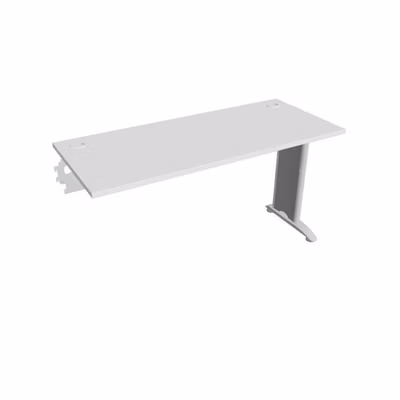 Pracovný stôl Flex, 140x75,5x60 cm, biely/kov