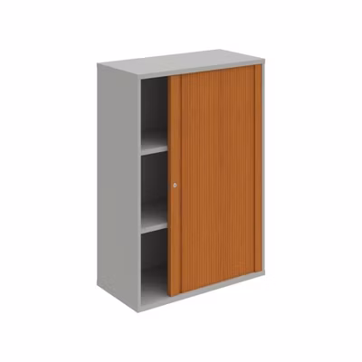 Policová skriňa Strong P, 80x115,2x40 cm, čerešňa/sivá