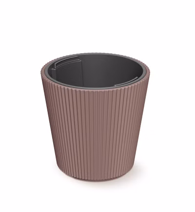 Kvetináč MILLY s vložkou 23,8 cm - farba: marsala