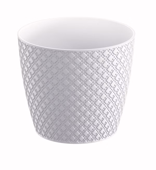 Kvetináč ORIENT 25,8 cm - farba: biela