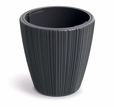 Kvetináč ORO 29,9 cm - farba: tmavosivá