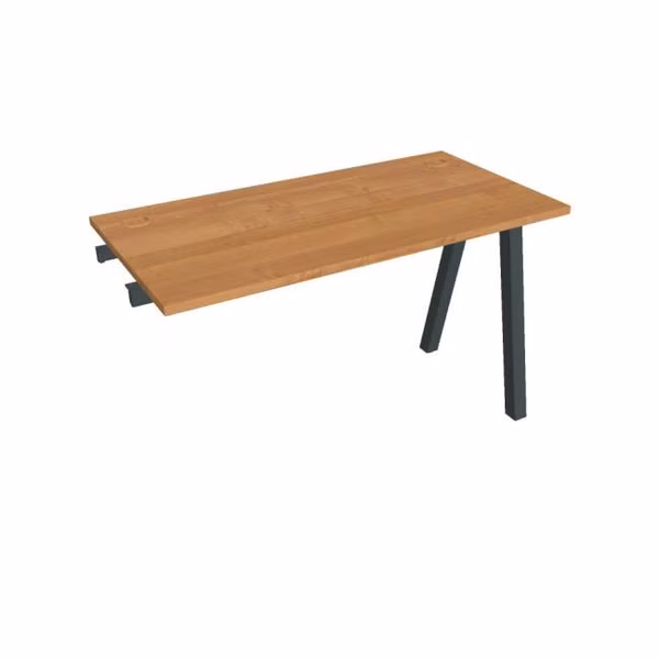 Pracovný stôl UNI A, k pozdĺ. reťazeniu, 120x75,5x60 cm, jelša/čierna