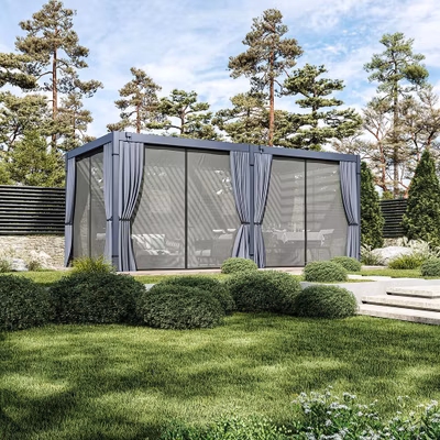 ROJA súprava závesov a moskytiér pre pergolu ECO 6x3 m