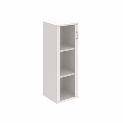 Policová skriňa Strong L, 40x115,2x40 cm, biela/biela
