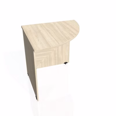 Doplnkový stôl Gate, pravý, 80x75,5x80 cm, agát/agát