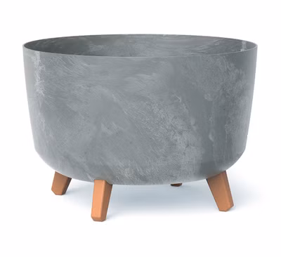Kvetináč GRACIA BETON EFFECT 33,9 cm - farba: sivá
