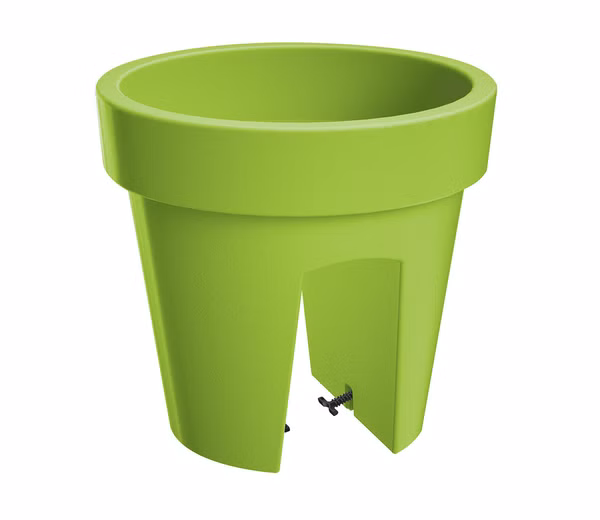 Kvetináč na zábradlie LOFLY RAILING 24,5 cm - farba: limetková