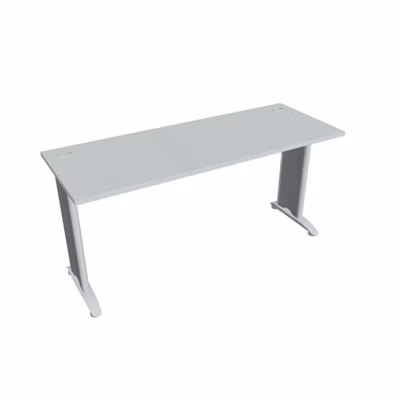 Pracovný stôl Flex, 160x75,5x60 cm, sivý/kov