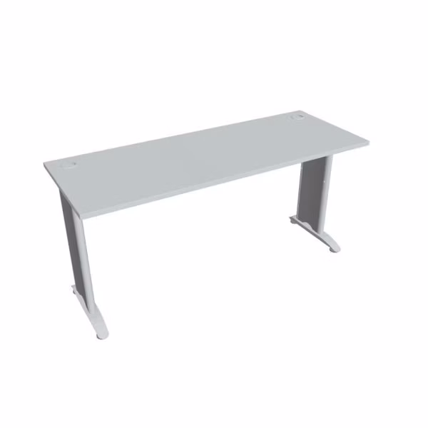 Pracovný stôl Flex, 160x75,5x60 cm, sivý/kov