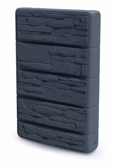 Sud na dažďovú vodu STONE WALL 400L - farba: antracit