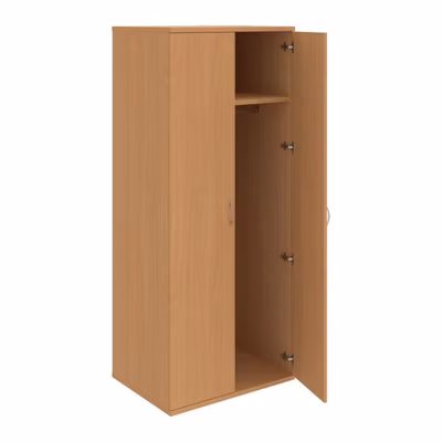 Šatníková policová skriňa Strong, 80x192x60 cm, buk/buk