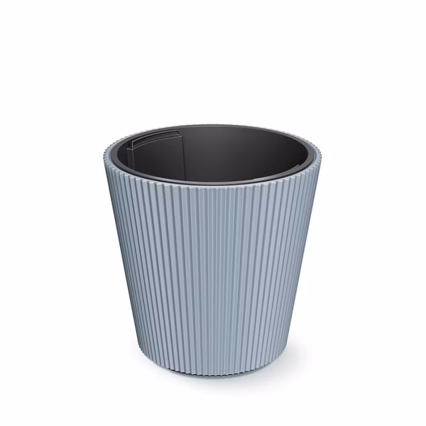 Kvetináč MILLY s vložkou 34,9 cm - farba: svetlosivá