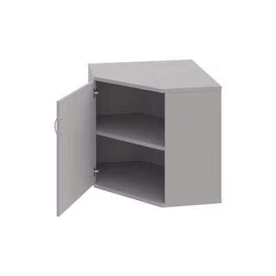 Policová skriňa Strong L, 80x76,8x40 cm, sivá/sivá