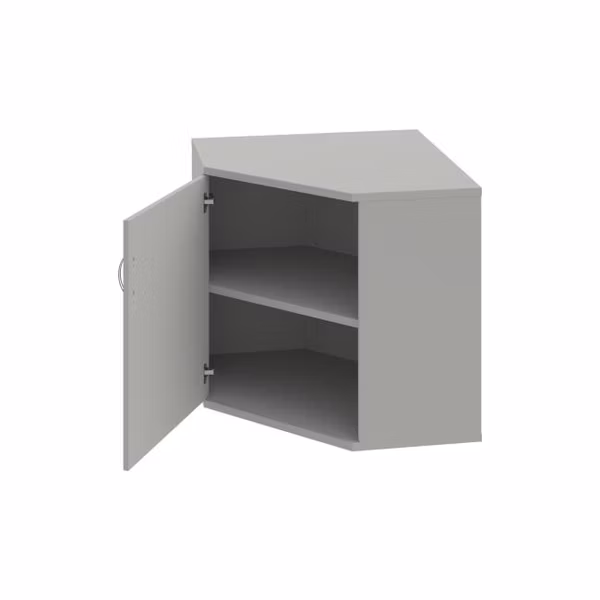 Policová skriňa Strong L, 80x76,8x40 cm, sivá/sivá