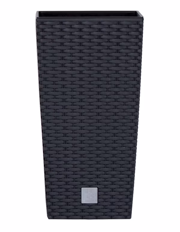 Kvetináč RATO SQUARE s vložkou 22,5 cm - farba: antracitová