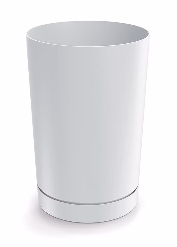 Kvetináč TUBO 30 cm - farba: biela