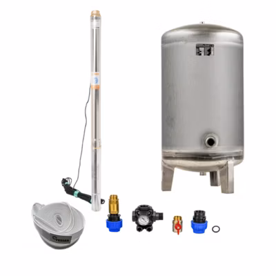 Domáca vodáreň s ponorným čerpadlom 3" STM 28 / 140l nerez - RTS
