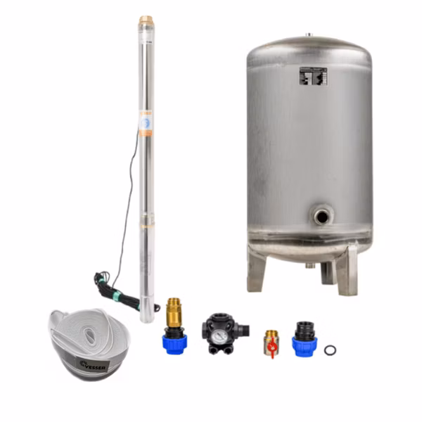 Domáca vodáreň s ponorným čerpadlom 3" STM 28 / 140l nerez - RTS