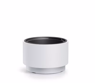 Kvetináč HEOS s vložkou 29,8 cm - farba: biela