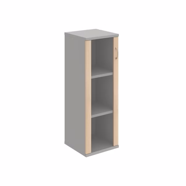 Policová skriňa Strong L, 40x115,2x40 cm, agát/sivá