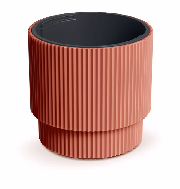 Kvetináč MILLY s vložkou 29,8 cm - farba: medená